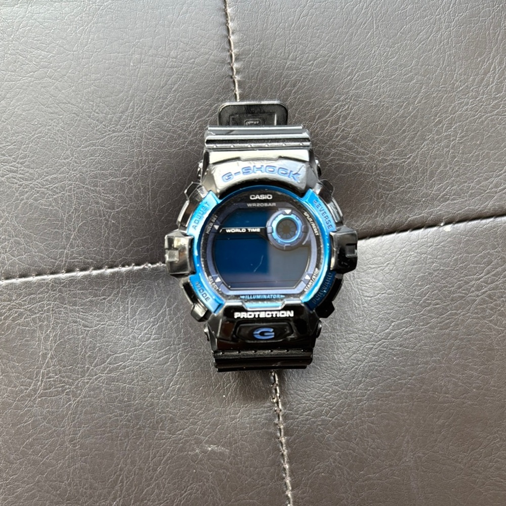 Casio G-Shock Black and Blue Watch